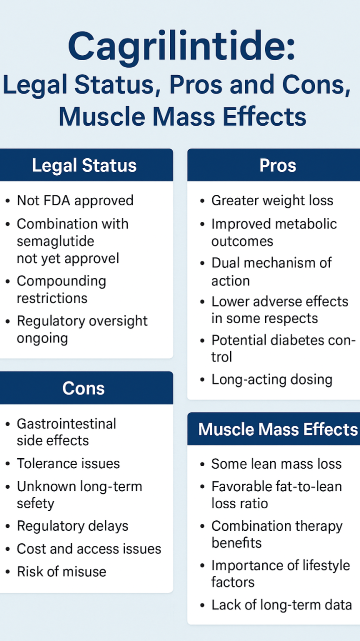 Cagrilintide legal status pros and cons