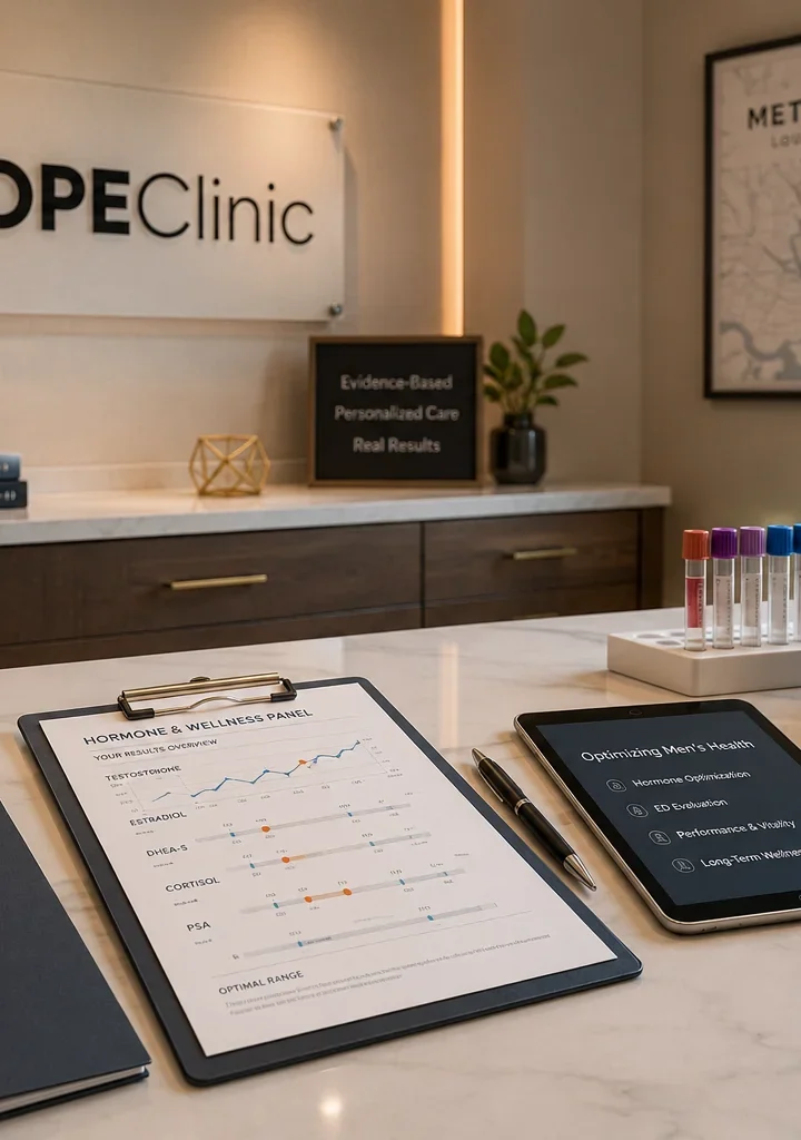 ED treatment Metairie lab review at MOPE Clinic for men’s health and hormone evaluation
