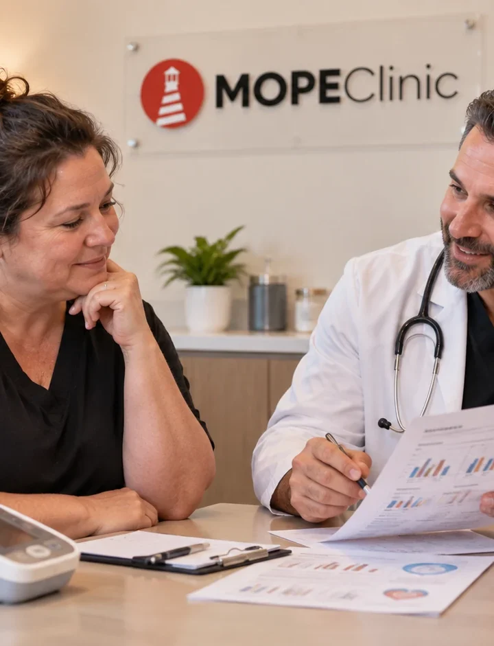Metabolic syndrome consultation in Metairie reviewing blood sugar, cholesterol and blood pressure labs